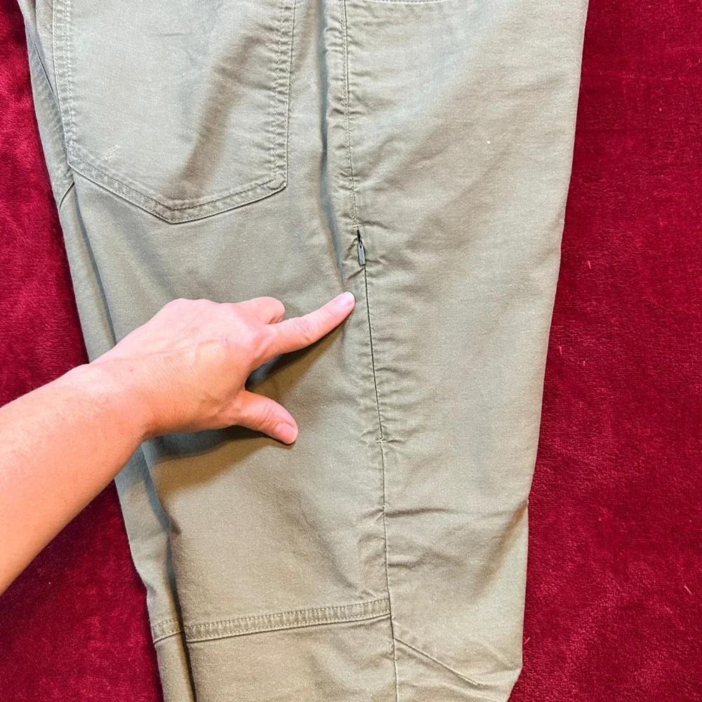 The North Face Mens 38 Regular Olive Green‎ Khaki Outdoor Hiking Stretch Pants